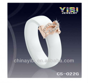 ramique 6mm et bague en argent ip rose bague plaqu or avec