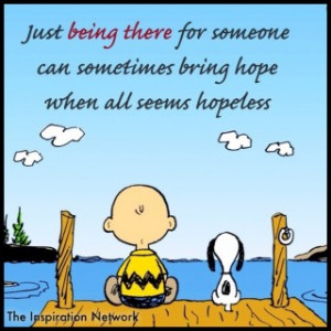 ... Sometimes Bring Hope When All Seems Hopeless, Charlie Brown and Snoopy