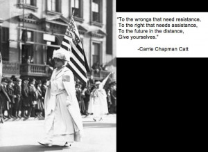 Woman Suffrage Association, Carrie Chapman Catt helped revitalize ...
