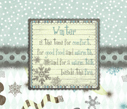 Winter Quote Wallpaper - Blue & Yellow Winter Wallpaper iwth Snow ...
