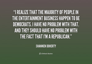 quote Shannen Doherty i realize that the majority of people 155768 png