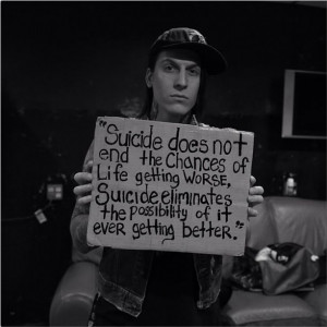 ... PIERCE THE VEIL said this quote... and the quote was written on