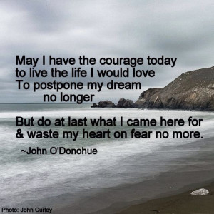 ... what i came here for and waste my heart on fear no more john o donohue