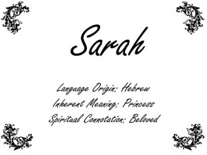Sarah by Faith Miriam