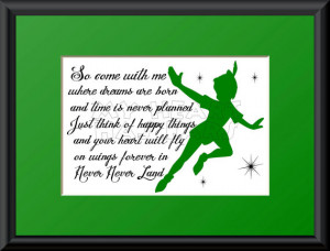 Peter Pan Never Never Land art - Digital clip art file INSTANT ...