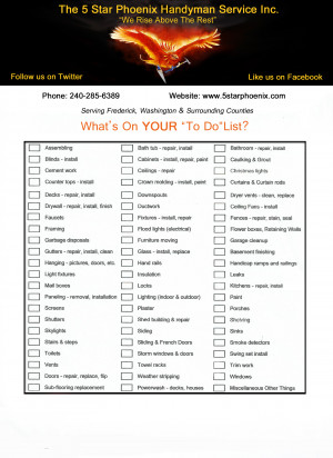 THE 5 STAR PHOENIX HANDYMAN SERVICE INC.