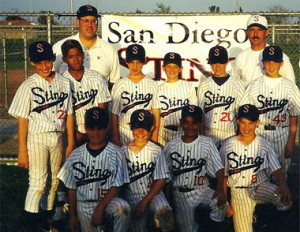 Stephen Strasburg (top left) and Mike Leake (top, fourth from left ...