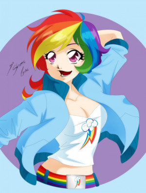 Rainbow Dash Cute Shinta Girl