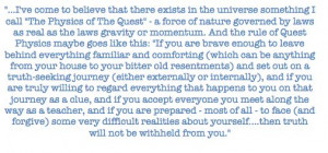 Elizabeth Gilbert, the oh so wise.