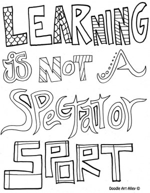 learning is not a spectator sport