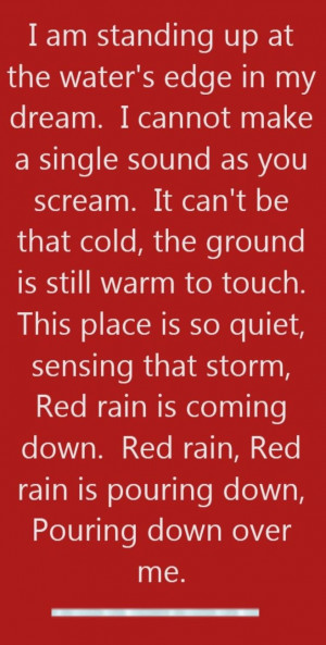 Peter Gabriel - Red Rain - song lyrics, song quotes, songs, music ...