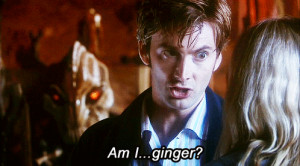 doctor who matt smith mine David Tennant still not ginger