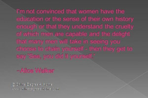 education quotes. I'm not convinced that women have the education ...