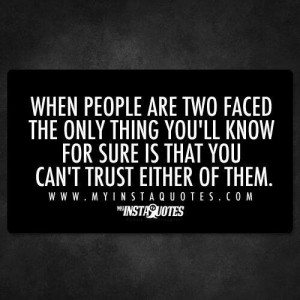 Two faced Gemini Twins at their worst. If only people, not matter ...