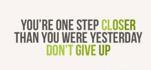 Don't give up self-help quotes