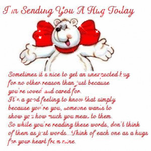 sending you a hug today
