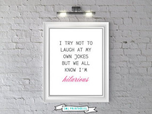 Funny Printable quote humor wall art decor room decoration on Etsy, $5 ...