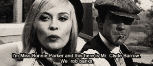 Faye Danaway como Bonnie Parker, descabelada por sinal