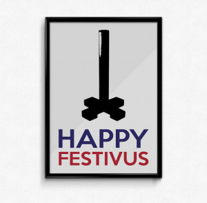 Seinfeld Poster Quote Happy Festivus - Jerry Seinfeld, George Costanza ...