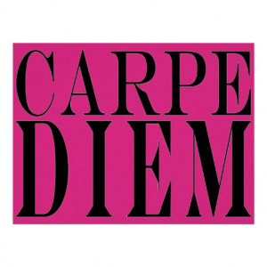 Carpe Diem Seize the Day Latin Quote Happiness Posters