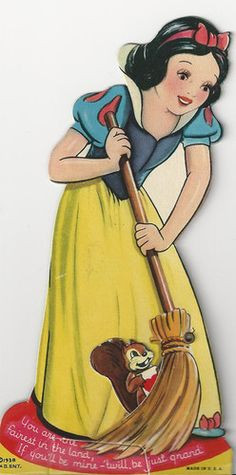 Walt Disney Snow White Vintage Valentine