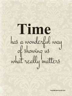 ... really is. That is truly what matters, the ones that we matter to