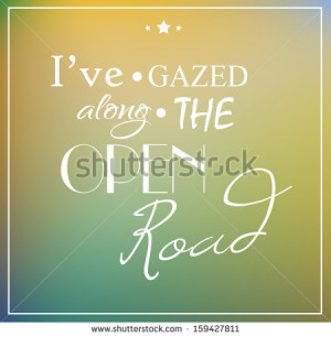 Retro poster typographic with quote 