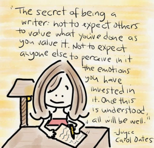 Writing quote - Joyce Carol Oates