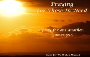 pray for one another