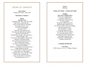 funeral program memorials quotes pamphlet funerals service quotesgram templates
