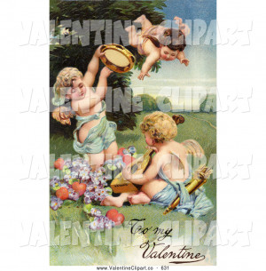 Vintage Victorian Valentine Clip Art