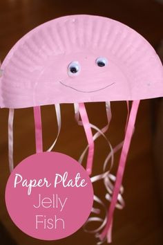An easy paper plate jellyfish craft for kids. Perfect for a preschool ...