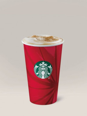 Starbucks Eggnog Latte. (Via OlyDrop) (Photo: Starbucks)