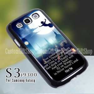 Disney Peter Pan Quote Design For Samsung S3 9300 Case