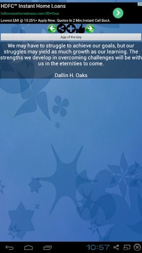 Adversity Quote screenshot for Android
