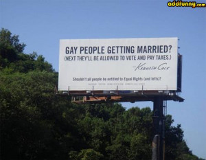 Gay people getting married? random