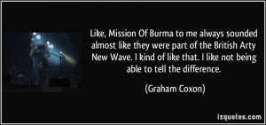 Like, Mission Of Burma to me always sounded almost like they were part ...