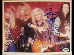 Rikki Rockett Poison Signed