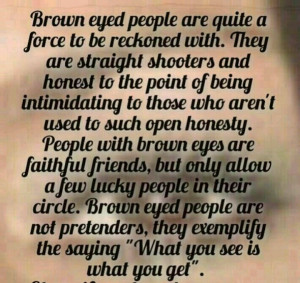 Brown eyes quote