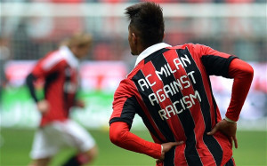 ... racism message on his shirt after being abused in a game against Pro