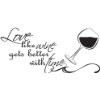 Wall Quotes Saying Love like Wine Gets Better with time Couples Gift ...