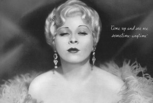More Mae West at Greenbriar Archives ... Parts One and Two of Mae West ...