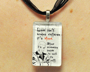 Buffy the Vampire Slayer SPIKE Glas s Quote Necklace ...