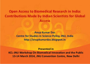 Open Access to Biomedical Research in India: Contributions Made by