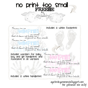 ... no footprint so small that it doesn't leave an imprint on this World