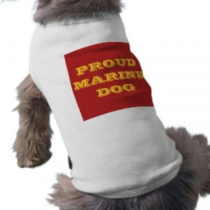 Pet Clothing Proud Marine Dog