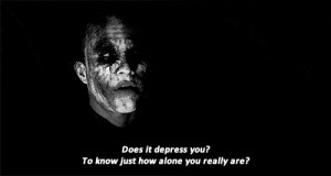 gif quote Black and White life depressed depression sad lonely batman ...