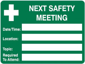 next safety meeting next safety meeting 450 x 300 mm metal metal 450 x ...