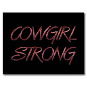 TEE Cowgirl Strong Post Card
