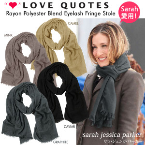 LOVE QUOTES ラブクォーツ celebrity favorite fringe scarf ...